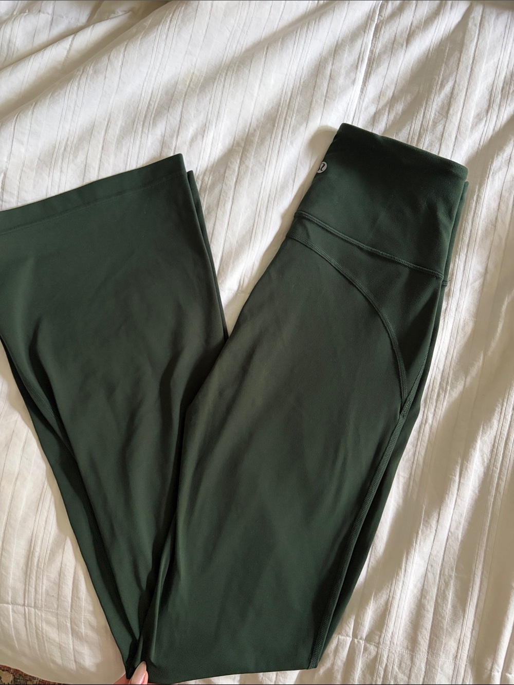 lululemon athletica Forest Green Flare Leggings